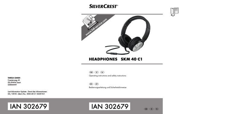 Silvercrest SKM 40 C1 Product information sheet