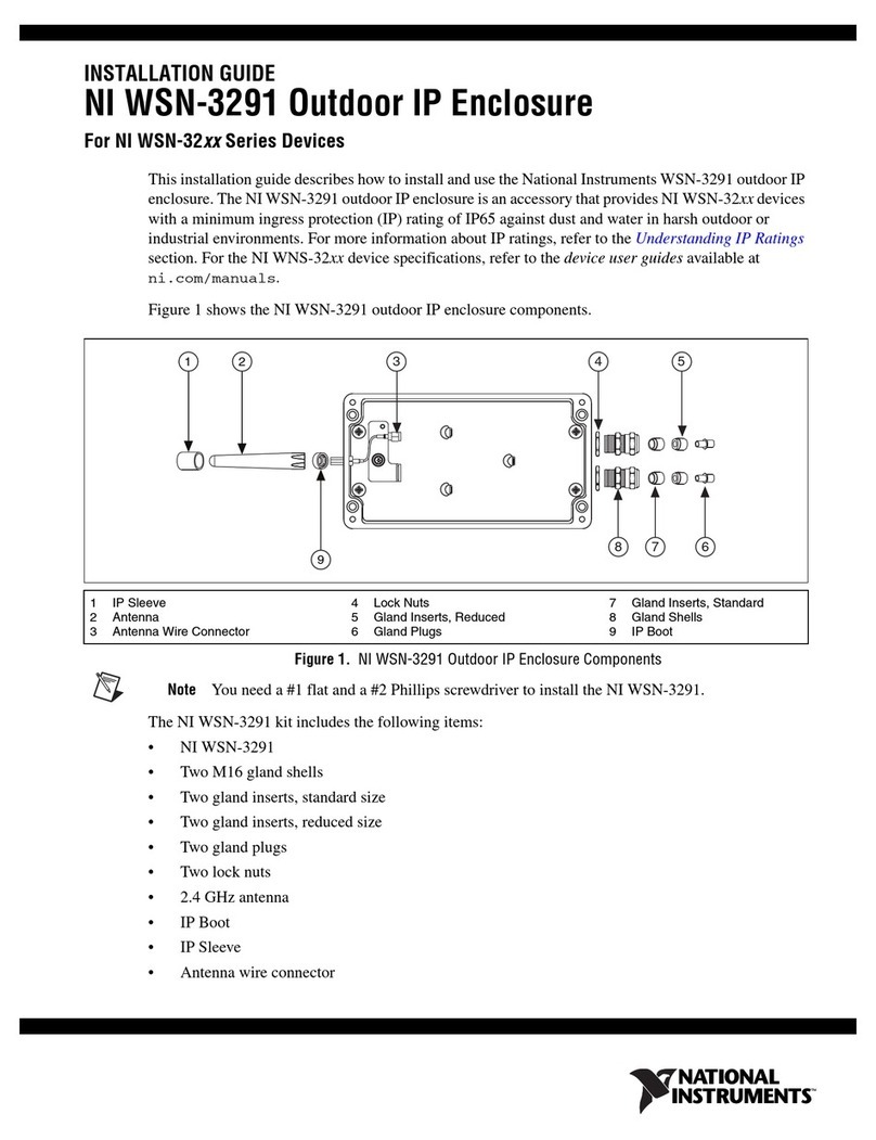 National Instruments NI WSN-3291 installation guide National Instruments NI WSN-3291 installation guide