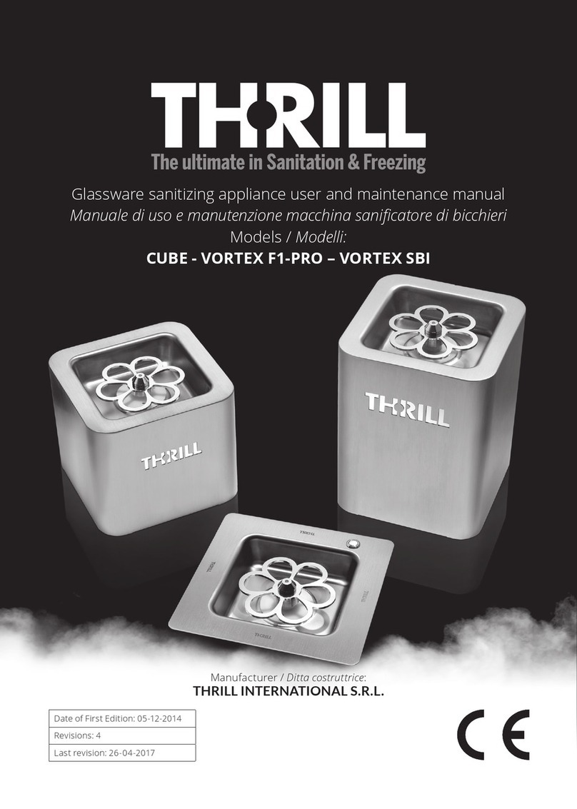 THRILL VORTEX F1-PRO User and maintenance manual