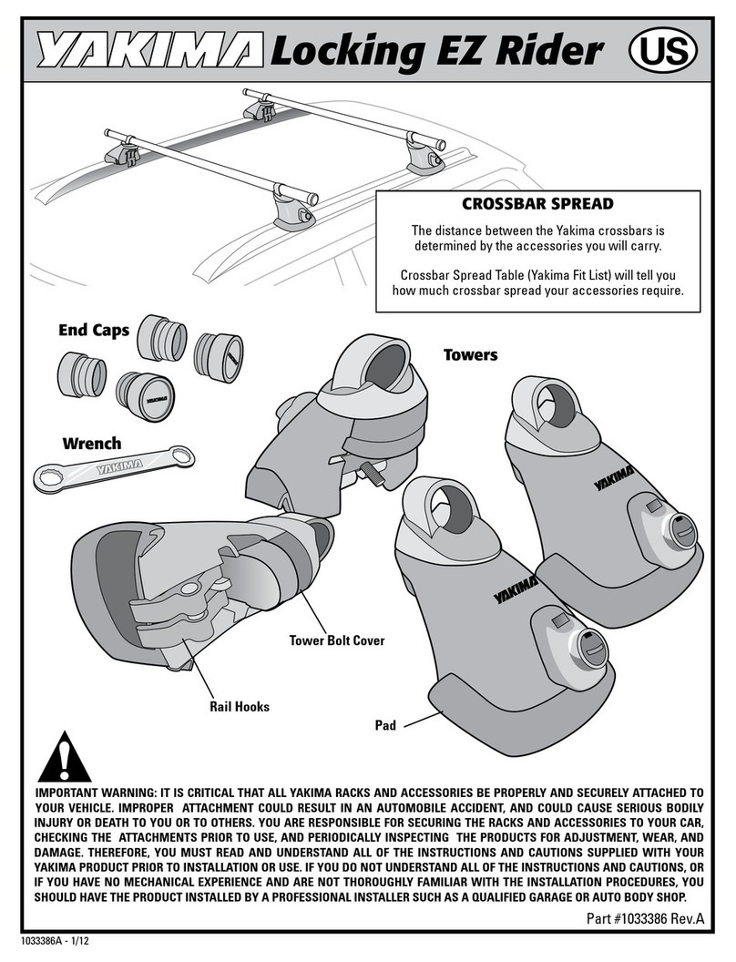 Yakima Locking EZ Rider User manual