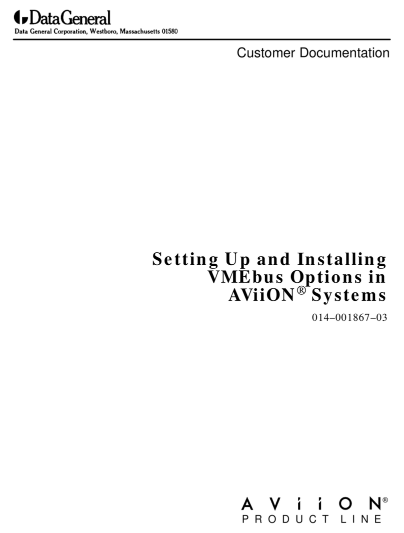 Data General AViiON Series Customer Documentation