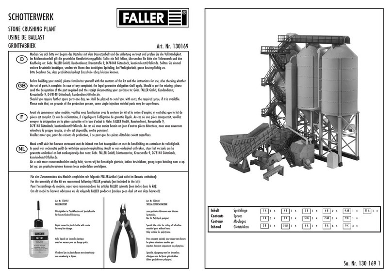Faller 130169 User manual