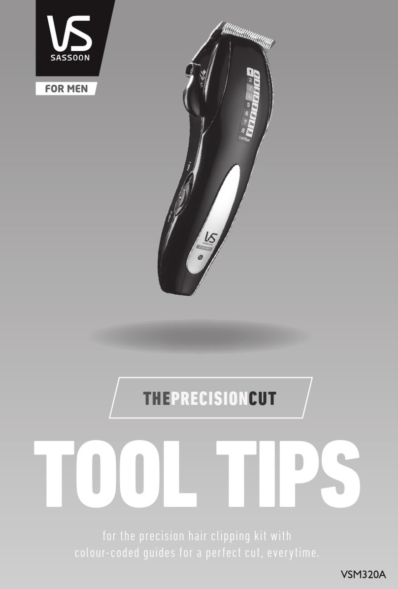 Conair VS Sassoon THE PRECISION CUT Tool Tips