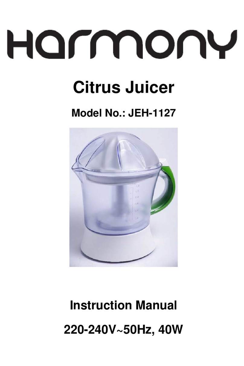 Harmony JEH-1127 instruction manual