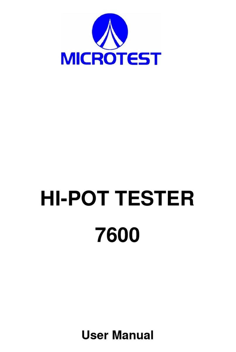 Microtest 7600 user manual
