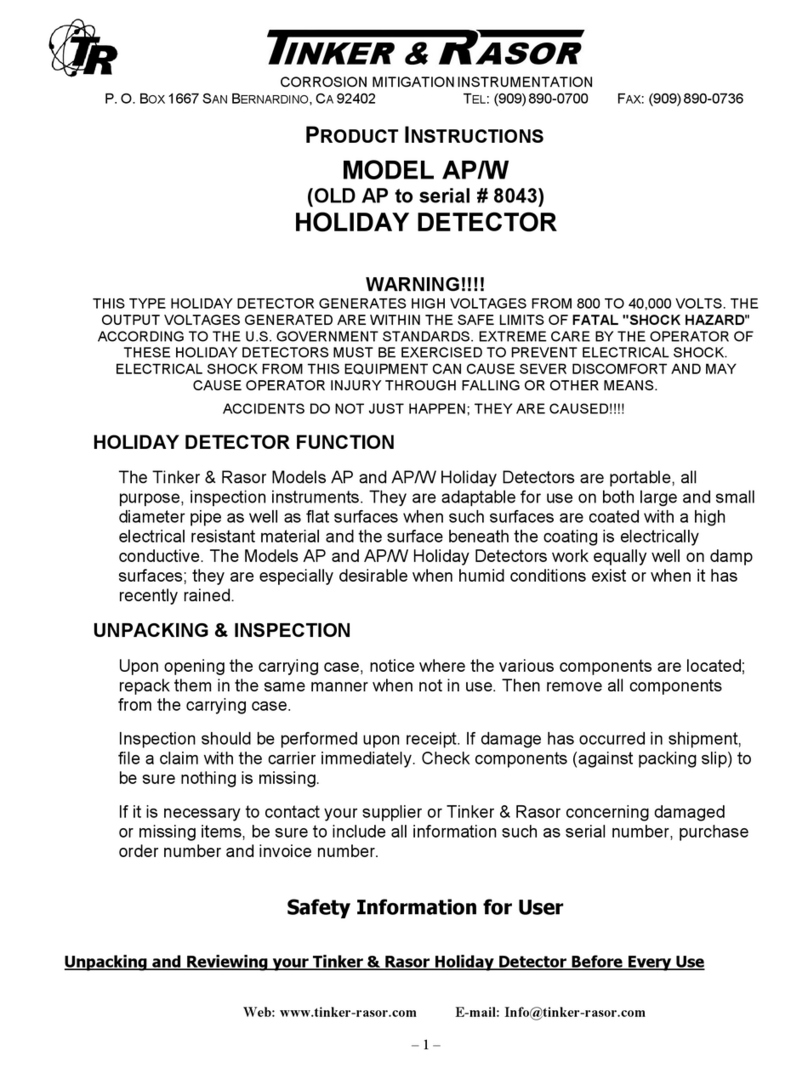 Tinker & Rasor AP/W User manual