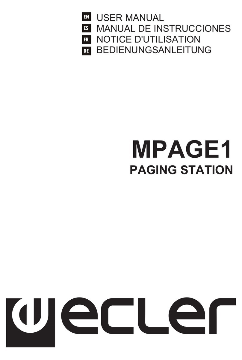 Ecler MPAGE1 User manual