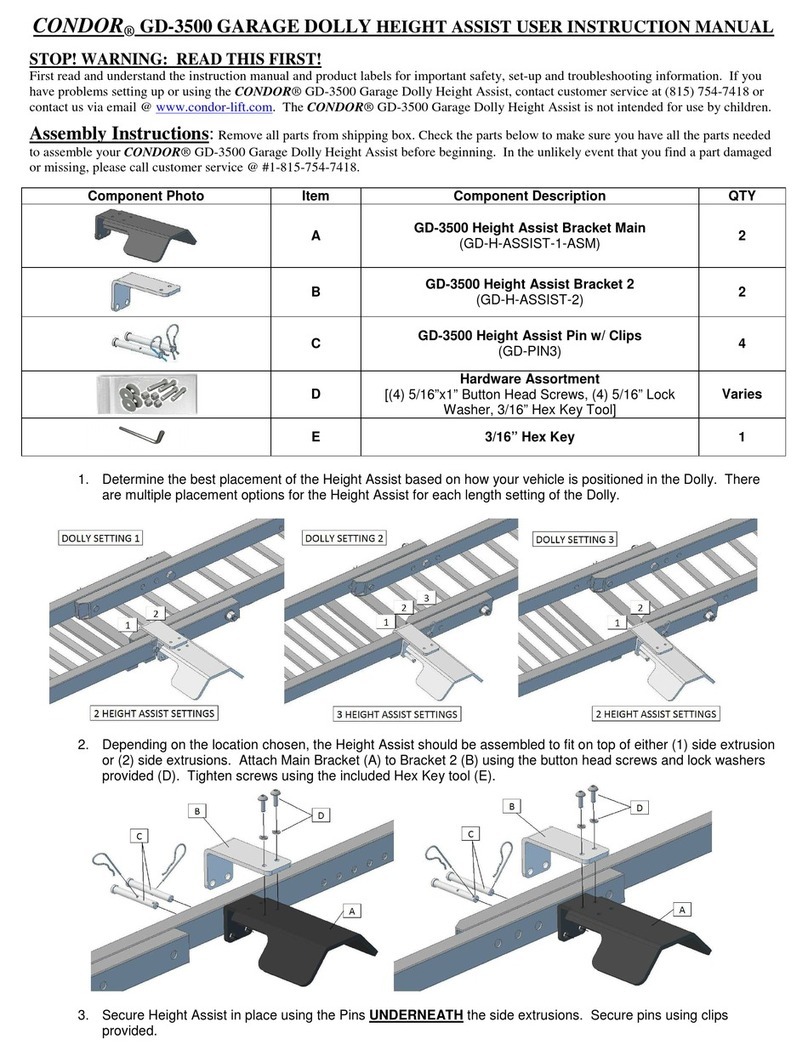 Condor GD-3500 User instruction manual