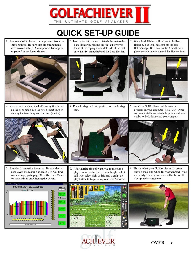 GolfAchiever II Quick setup guide
