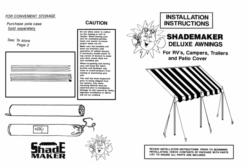 Shademaker Rope and Pole installation instructions