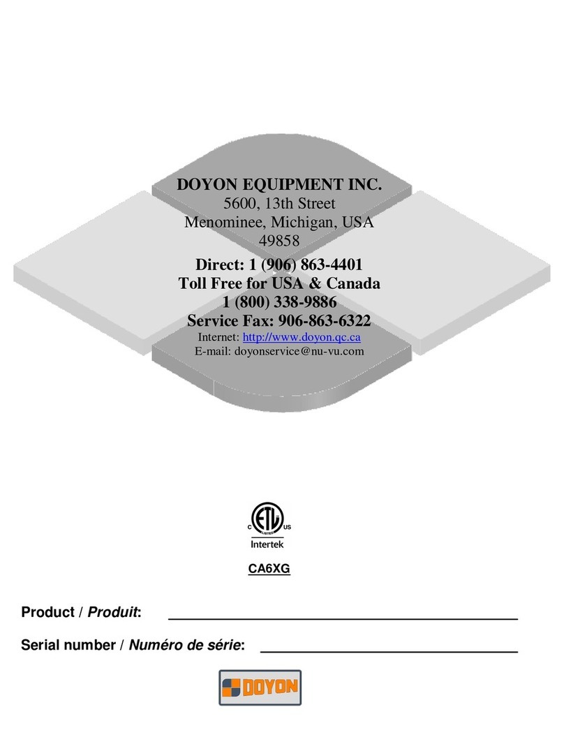 Doyon CA6XG manual