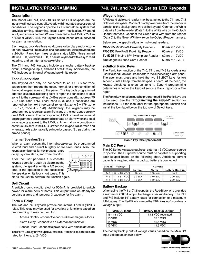 DMP Electronics SC Series Assembly instructions DMP Electronics SC Series Assembly instructions