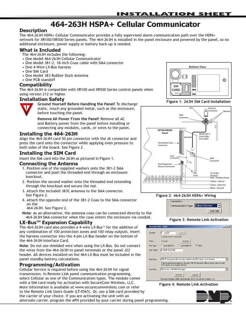 DMP Electronics 464-263H Assembly instructions