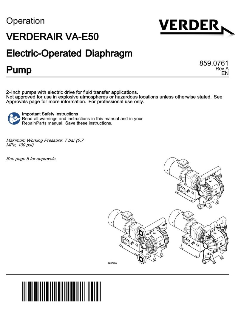 VERDER VERDERAIR VA-E50 Instruction Manual