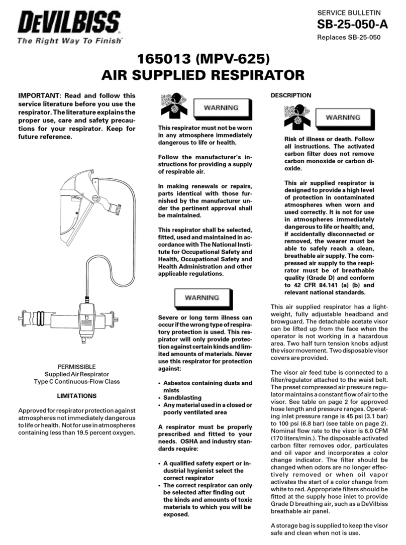 DeVilbiss MPV-625 Service bulletin