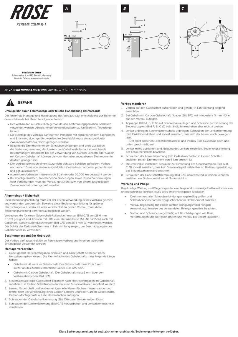 Rose electronics XTREME COMP R-1 User manual