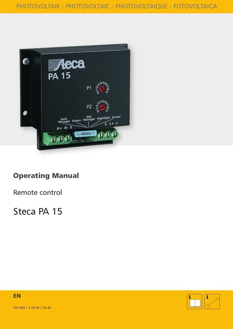 Steca PA 15 User manual