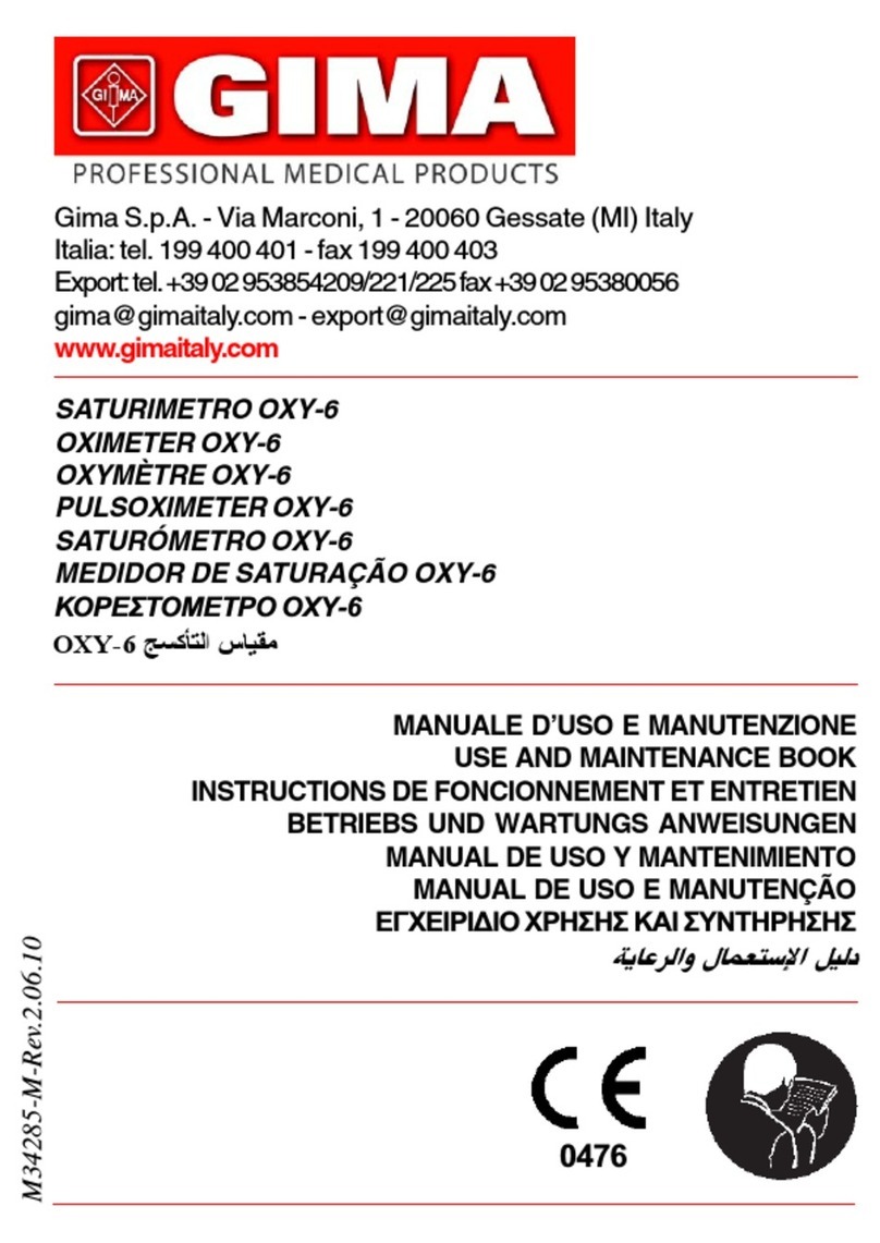 Gima OXY-6 Use and maintenance book