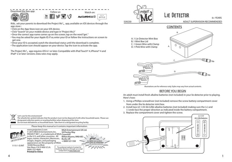 project mc2 Lie Detector quick start guide