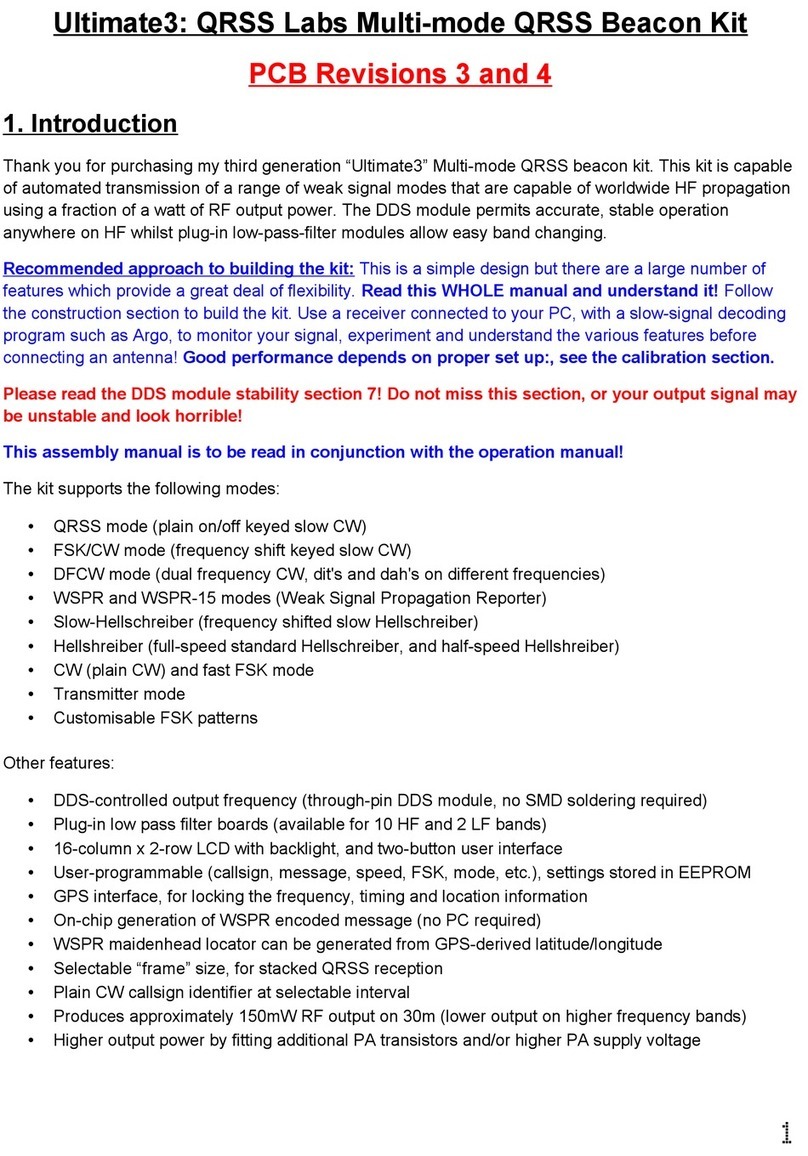QRP Labs Ultimate3 manual QRP Labs Ultimate3 manual