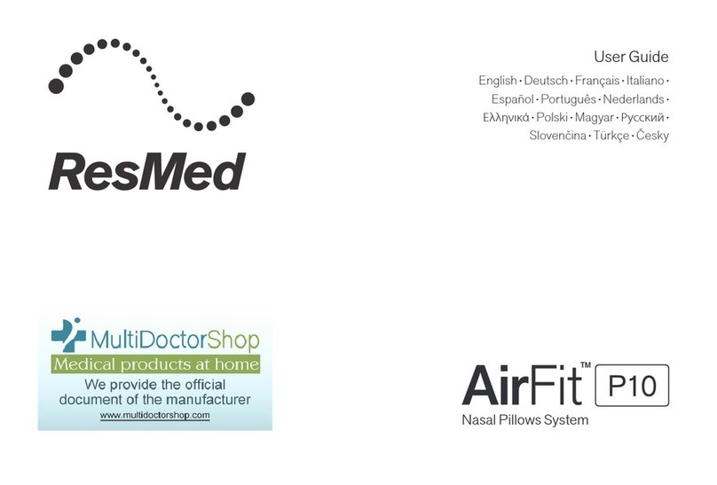 ResMed AirFit P10 User manual ResMed AirFit P10 User manual