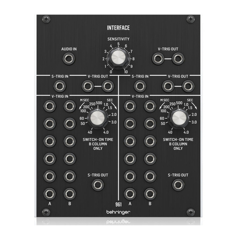 Behringer 961 Interface User manual