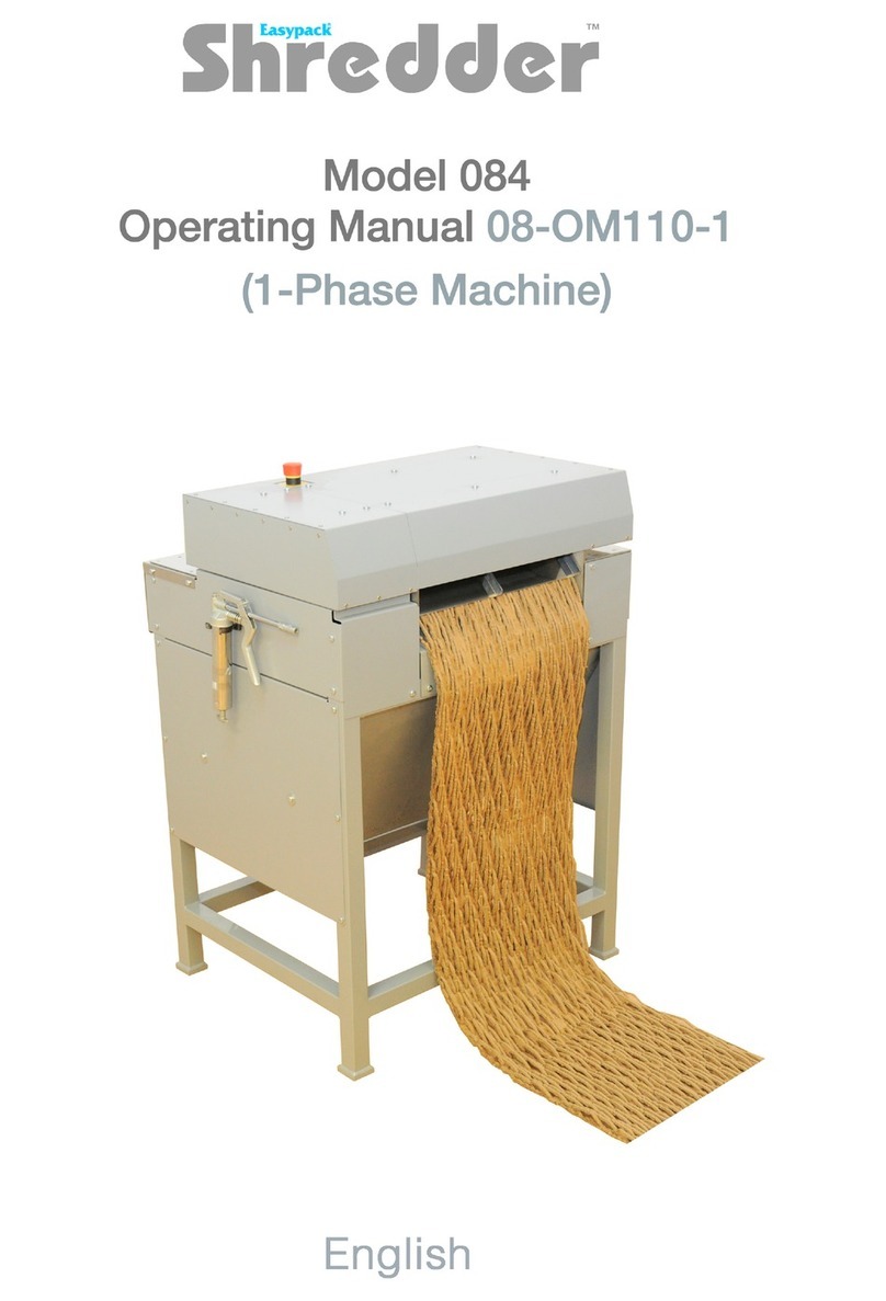 Easypack Shredder 084 operating manual Easypack Shredder 084 operating manual