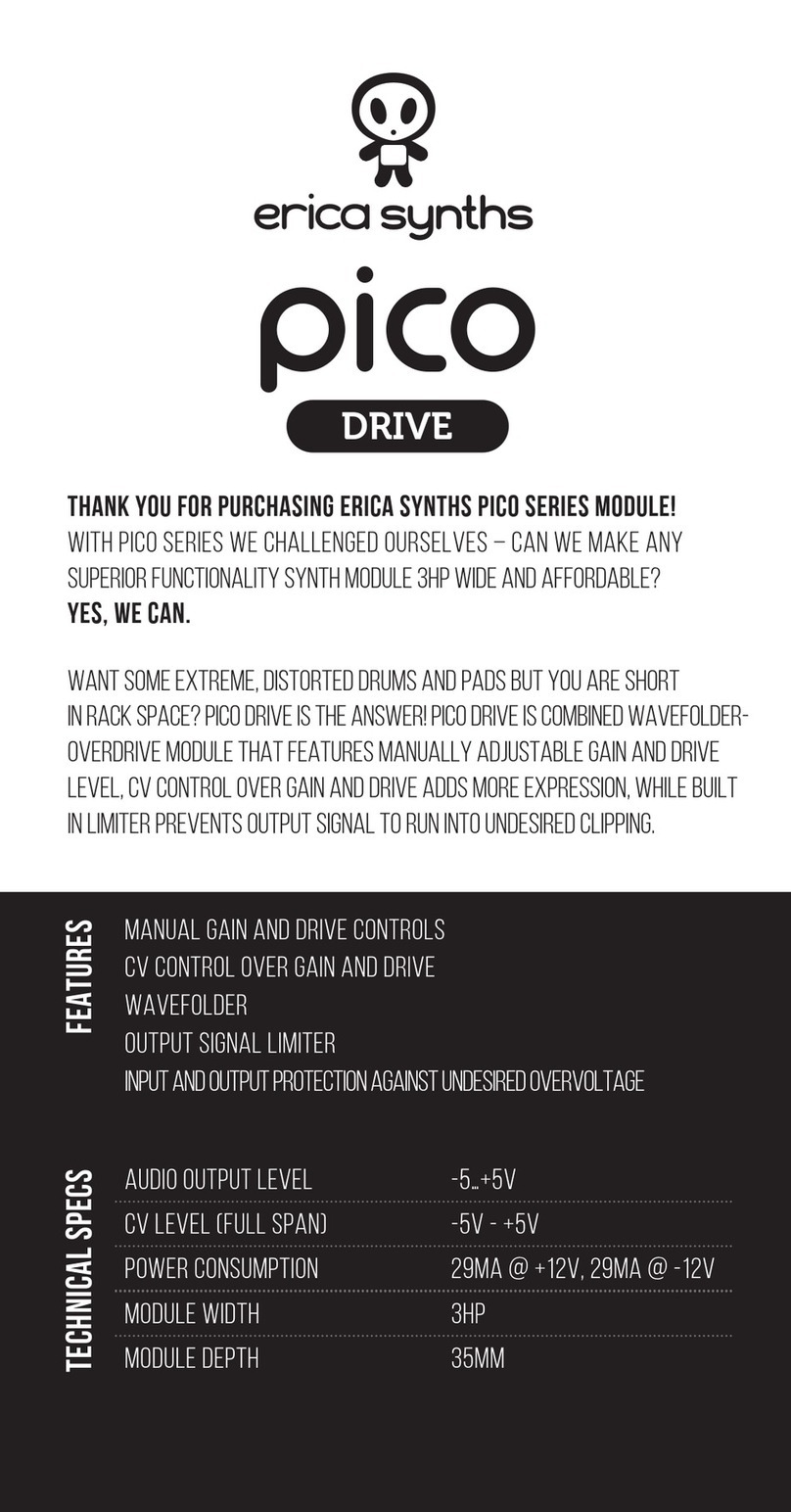 Erica Synths Pico DRIVE User manual