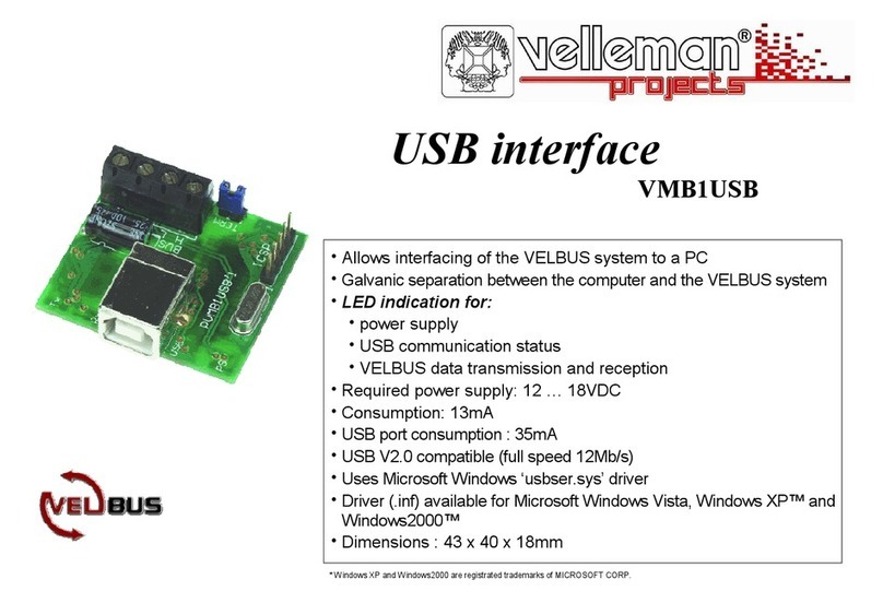 Velleman VMB1USB manual