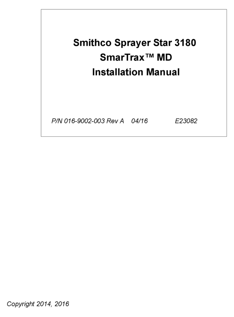 Smithco Sprayer Star 3180 SmarTrax MD installation manual