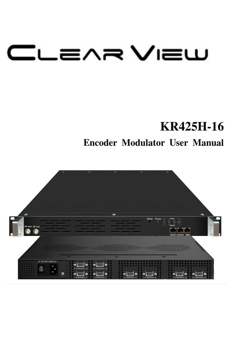 Clear View Audio KR425H-16 user manual