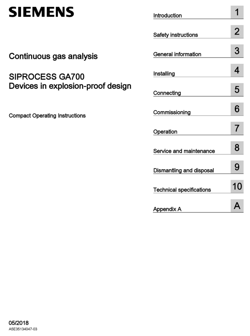 Siemens SIPROCESS GA700 Administrator guide