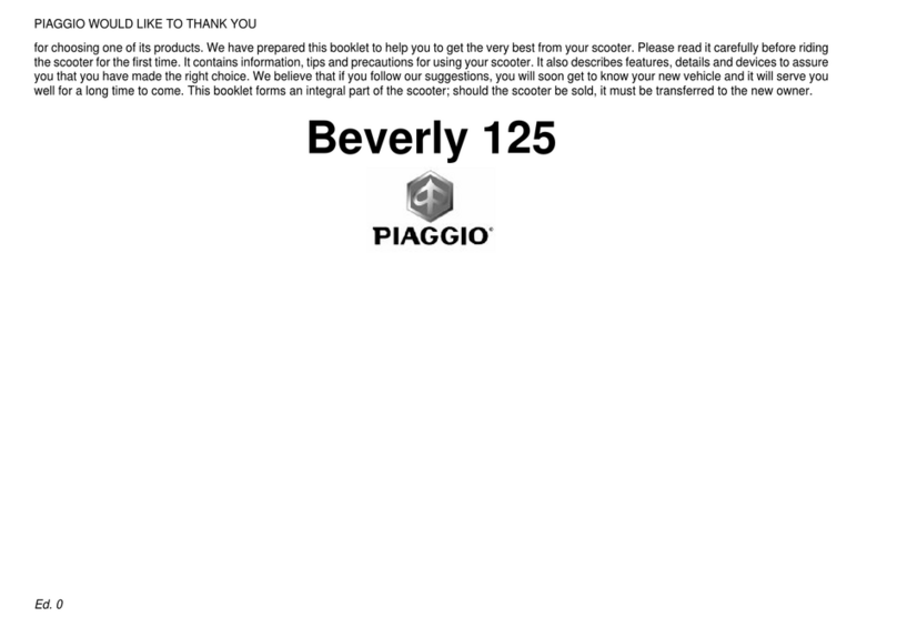 PIAGGIO Beverly Tourer 125 User manual PIAGGIO Beverly Tourer 125 User manual