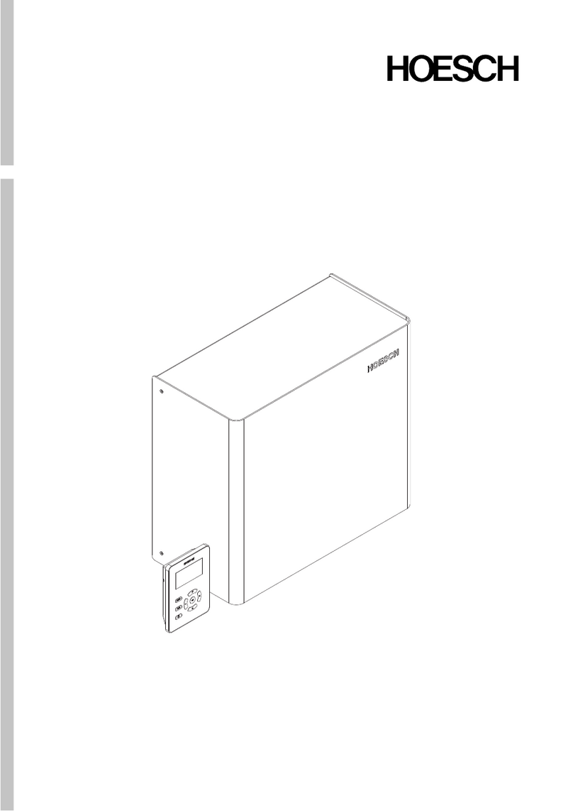 HOESCH SteamBox 900 Installation and maintenance manual