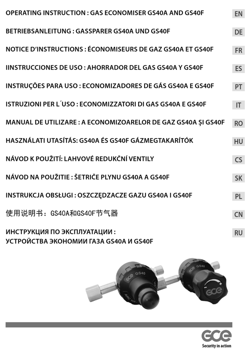GCE GS40F Operating	 instruction