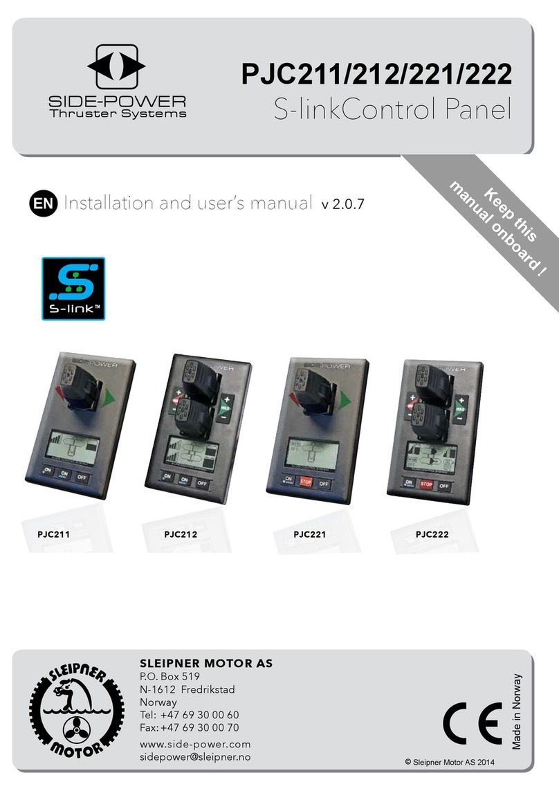 Side-Power S-linkControl Panel PJC211 User manual