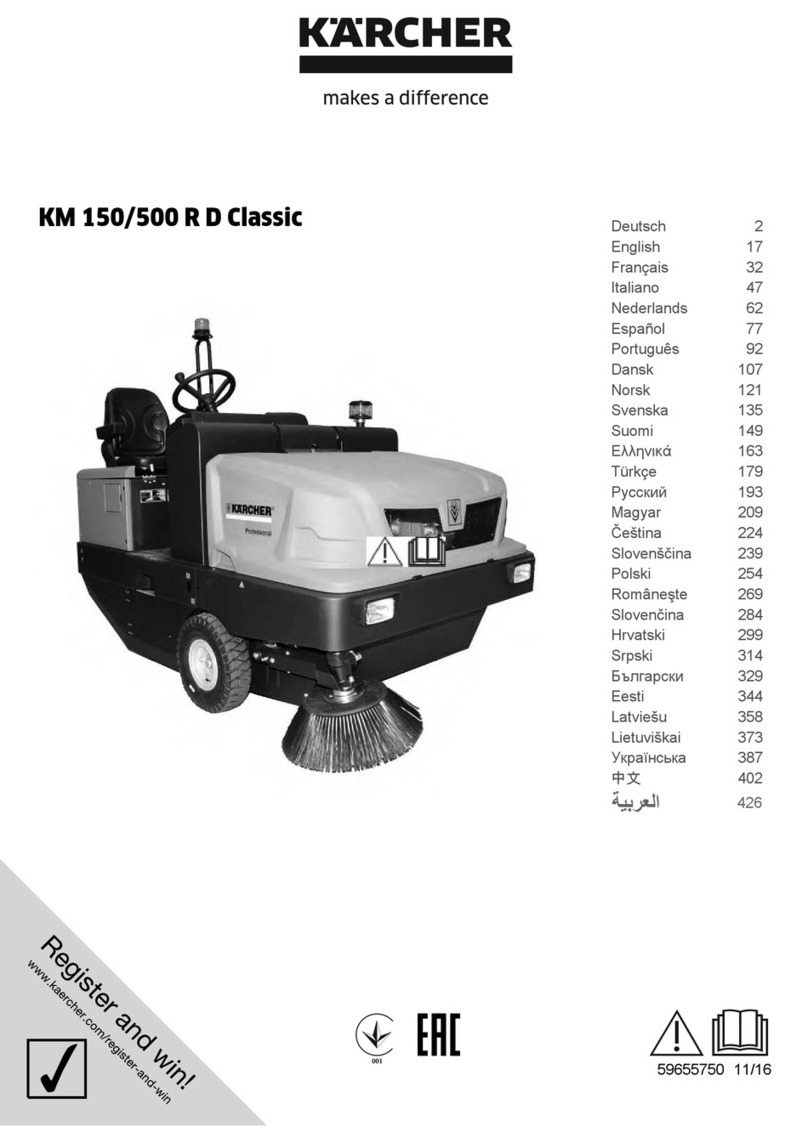 Kärcher KM 150/500 R D Classic User manual