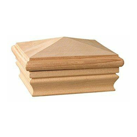 DECKORATORS POST CAP User manual