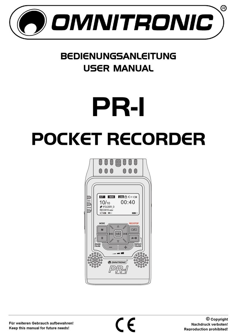Omnitronic PR-1 user manual
