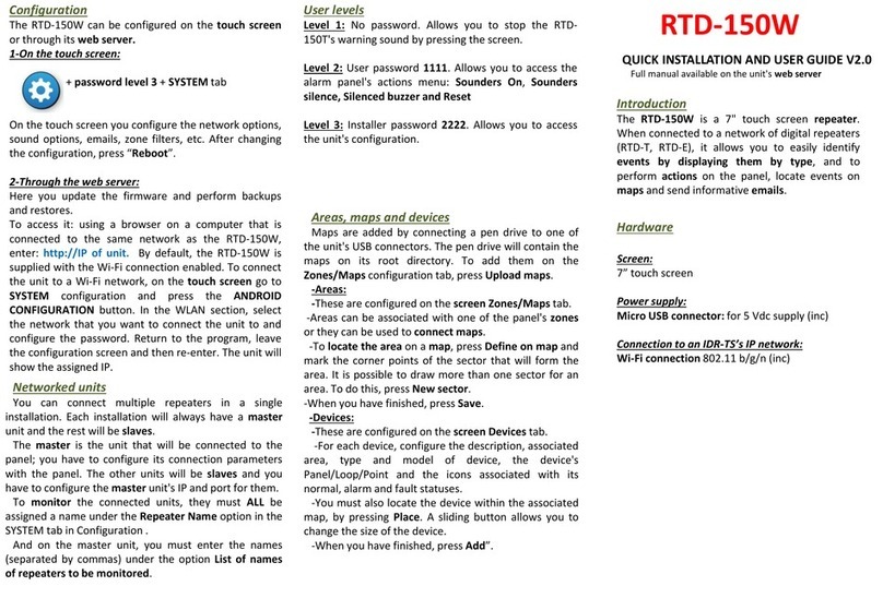 Detnov RTD-150W User manual