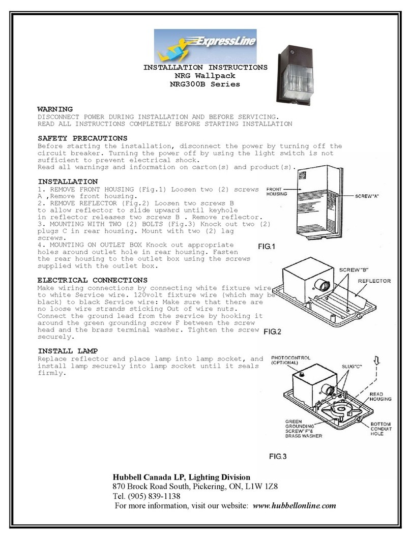 Hubbell ExpressLine NRG300B Series User manual