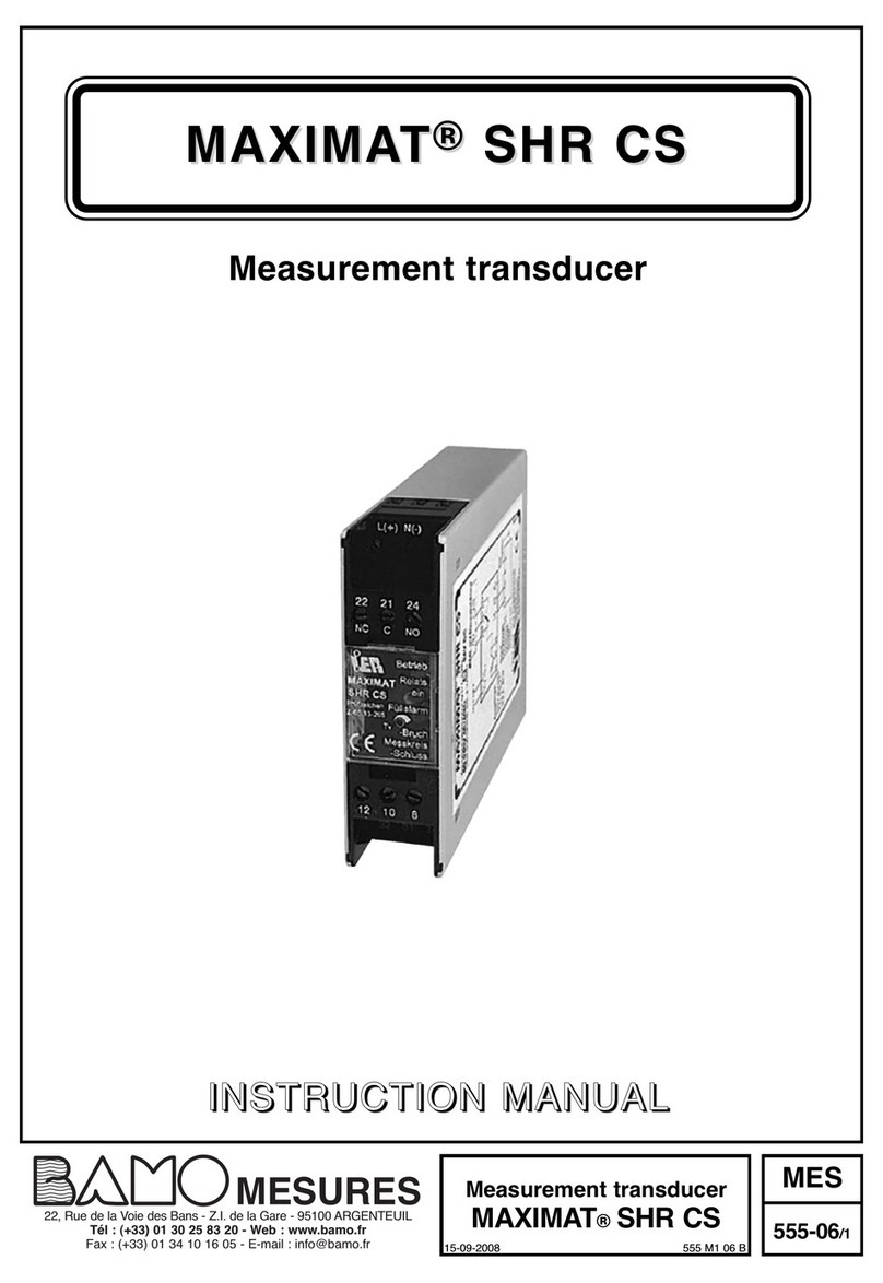 Bamo MAXIMAT SHR CS instruction manual