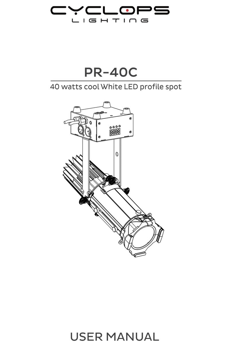 Cyclops Lighting PR-40C user manual