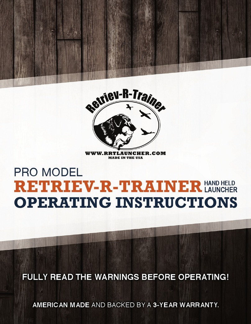 Retriev-R-Trainer PRO HAND HELD LAUNCHER operating instructions