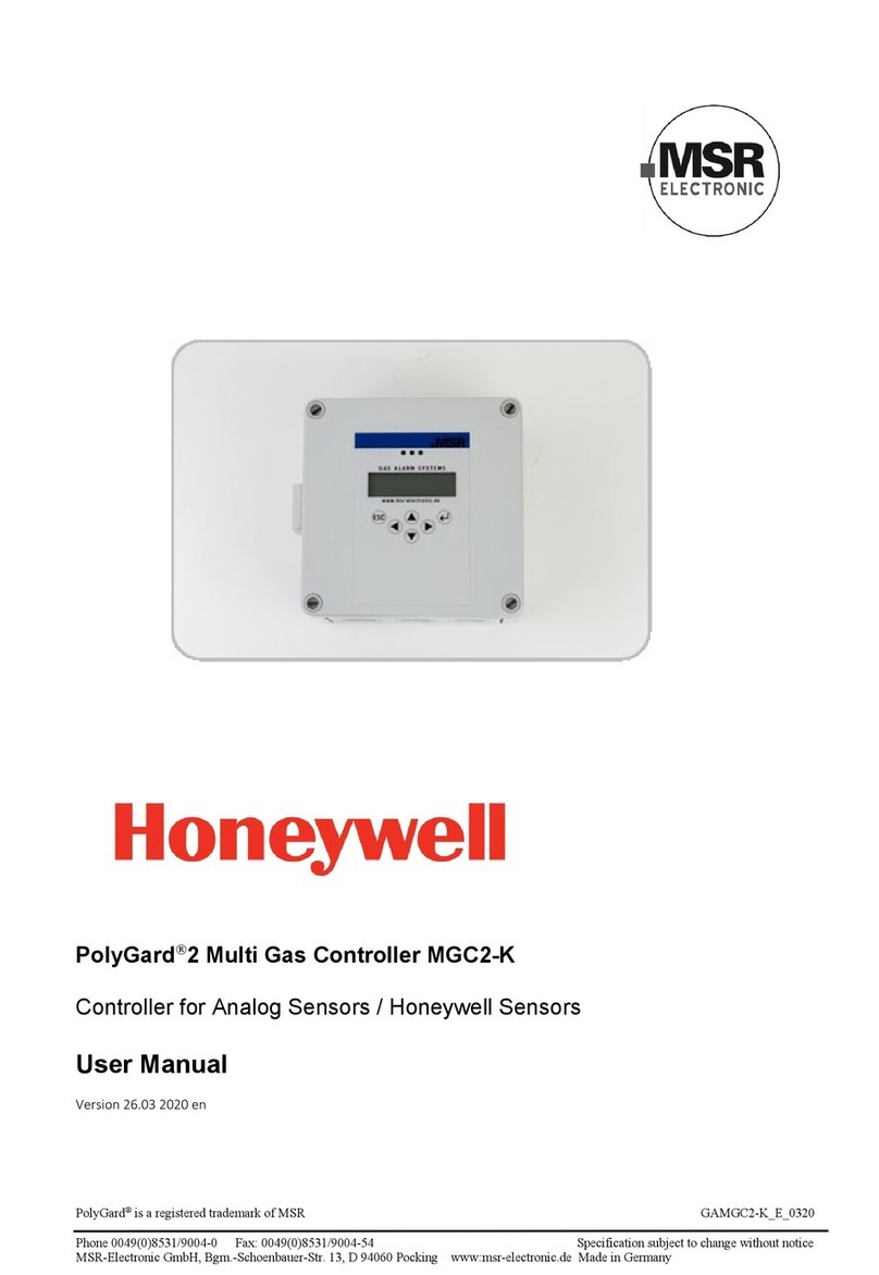 Honeywell MSR PolyGard 2 MGC2-K User manual