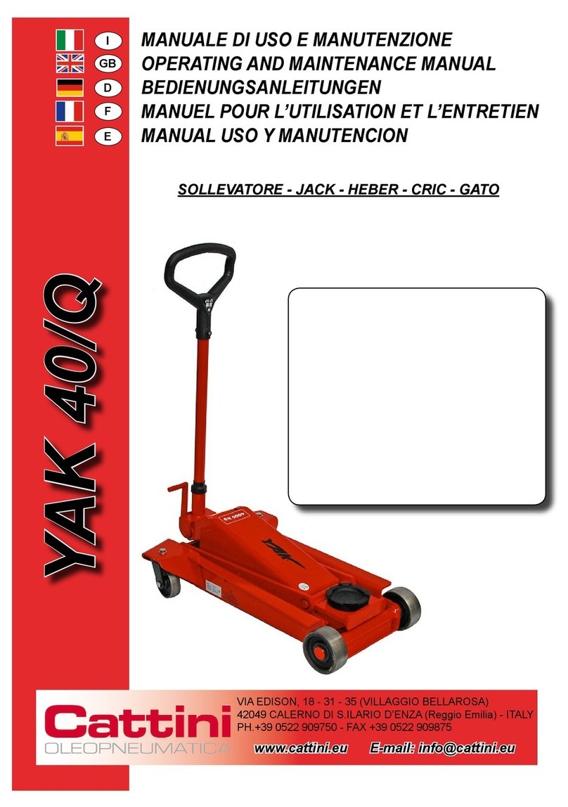 Cattini YAK 40/Q Operating instructions