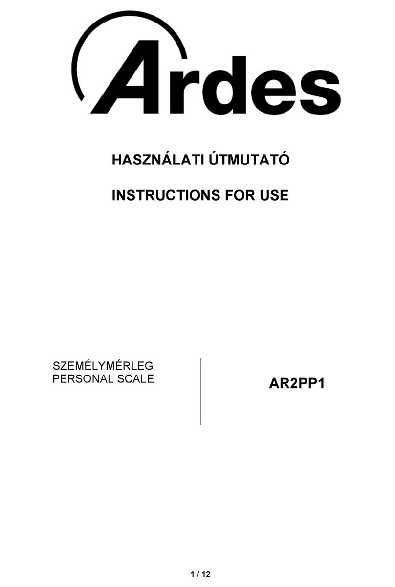 ARDES AR2PP1 Instructions for use
