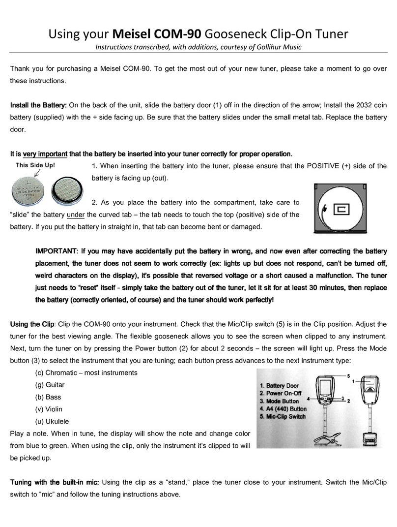 Meisel COM-90 user manual