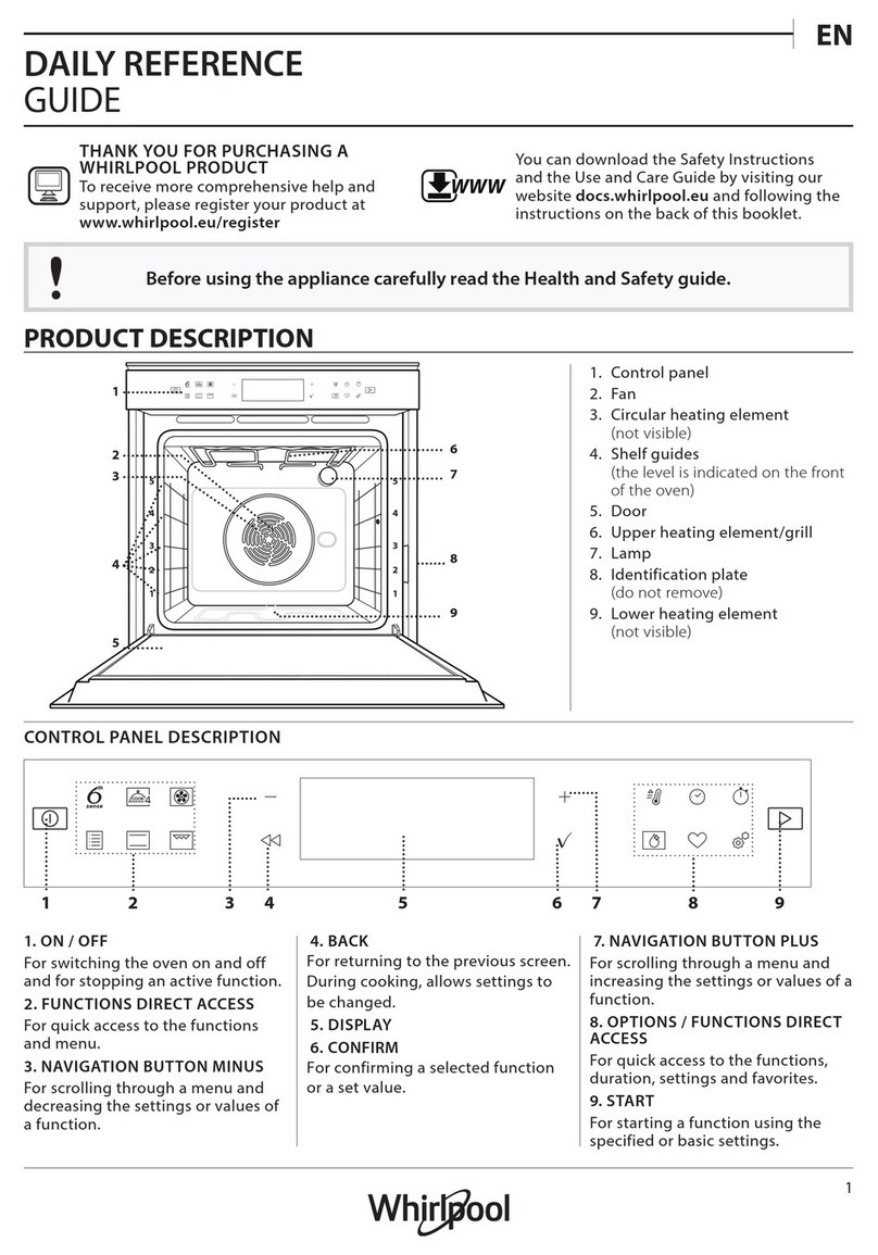 Whirlpool W7OM44S1H Daily reference guide