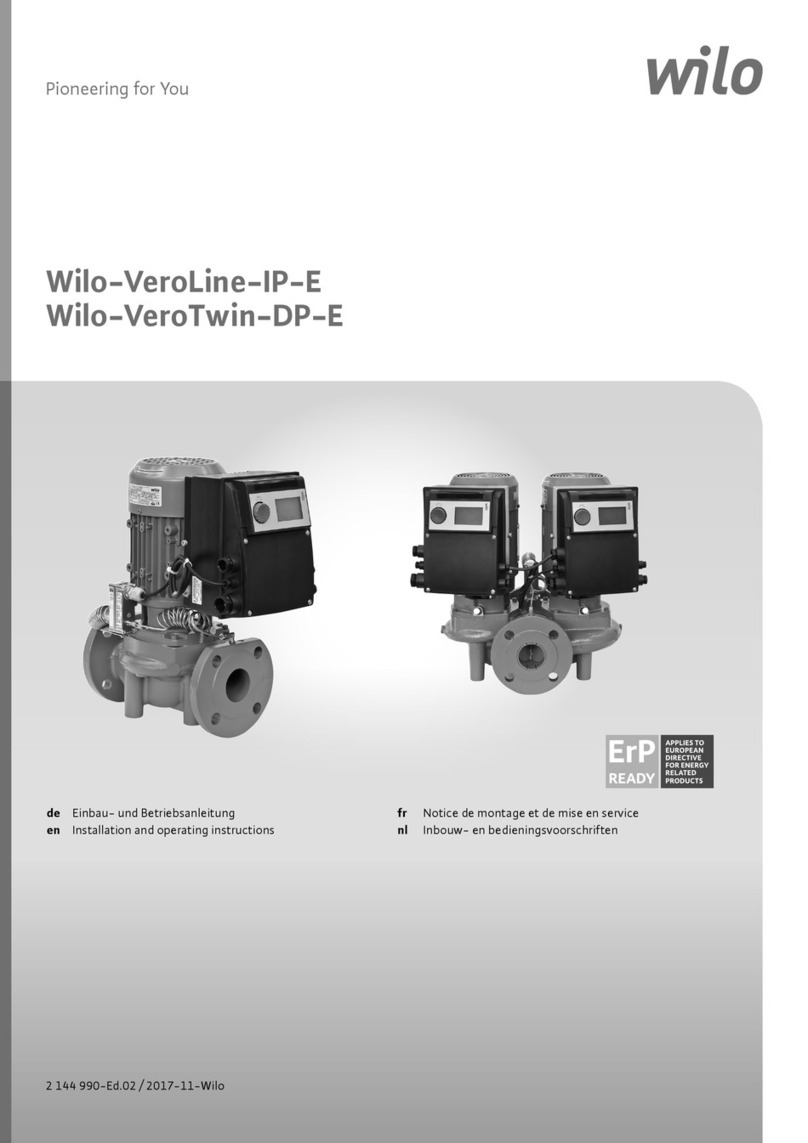 Wilo VeroLine-IP-E Installation and operating instructions